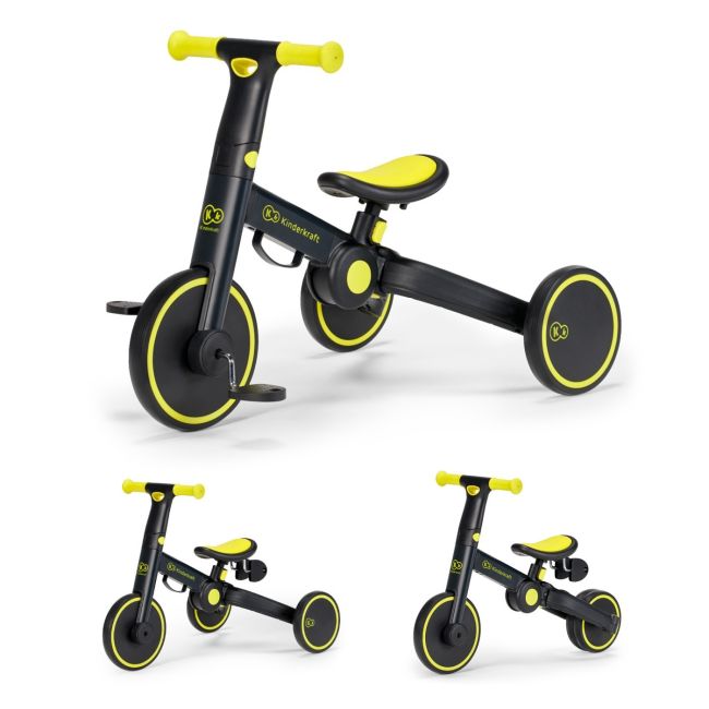 BICICLETA DE ECHILIBRU / TRICICLETA KINDERKRAFT 4TRIKE, BLACK VOLT VIVKR4TRI00BLK0000