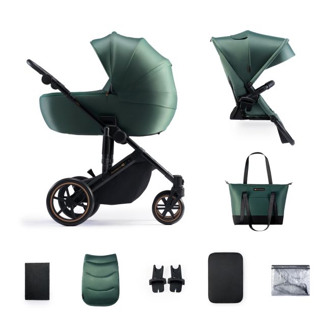 CARUCIOR 2 IN 1 KINDERKRAFT PRIME 2, DARK GREEN VIVKSPRIM02GRE2000