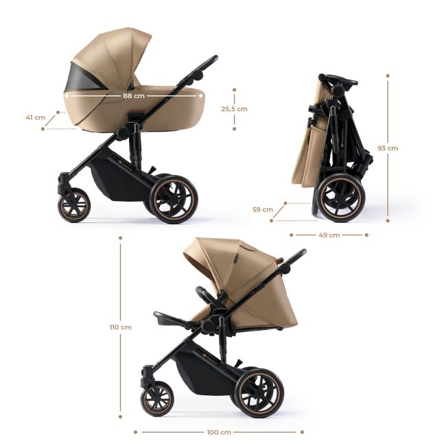 CARUCIOR 2 IN 1 KINDERKRAFT PRIME 2, SANDROSE BEIGE VIVKSPRIM02BEG2000