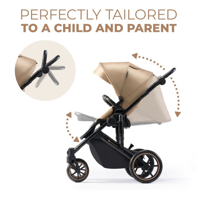 CARUCIOR 2 IN 1 KINDERKRAFT PRIME 2, SANDROSE BEIGE VIVKSPRIM02BEG2000