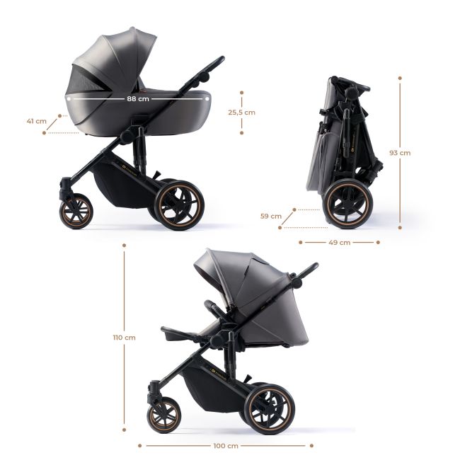 CARUCIOR 2 IN 1 KINDERKRAFT PRIME 2, SHADOW GREY VIVKSPRIM02GRY2000