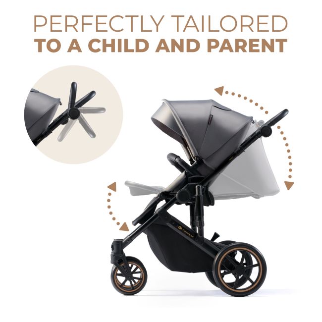 CARUCIOR 2 IN 1 KINDERKRAFT PRIME 2, SHADOW GREY VIVKSPRIM02GRY2000