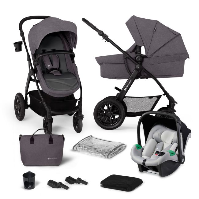 CARUCIOR MULTIFUNCTIONAL KINDERKRAFT XMOOV, 3 IN 1, DARK GREY VIVKSXMOV00DGR3000