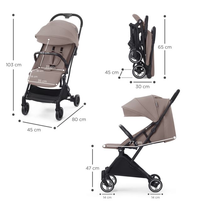 CARUCIOR SPORT KINDERKRAFT INDY2, CALM BEIGE VIVKSINDY00BEG0000