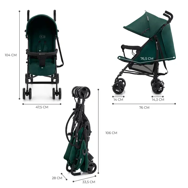 CARUCIOR SPORT KINDERKRAFT TIK, TIP UMBRELA, GREEN FOREST VIVKSTIK000GRE0000