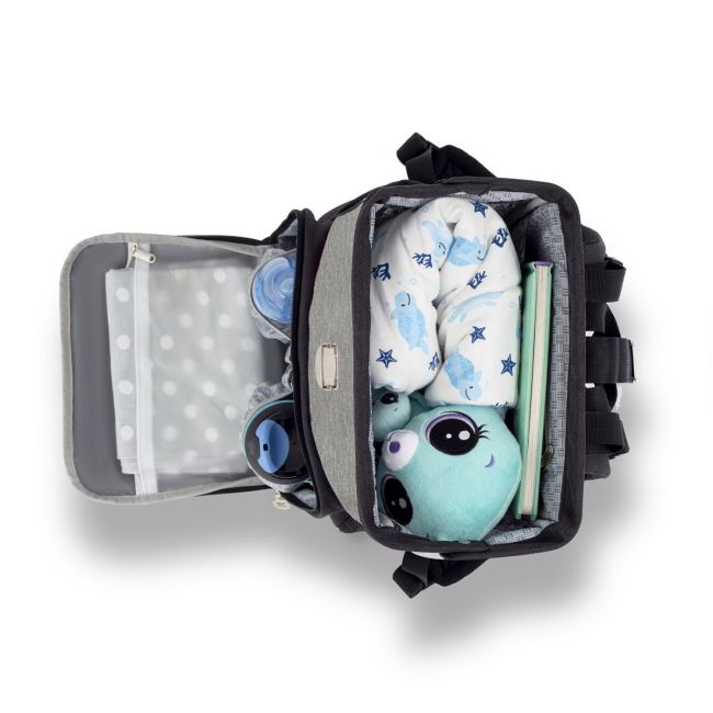 GEANTA MULTIFUNCTIONALA MAMICI KINDERKRAFT MOLLY, BLACK VIVKKAMOLLBLK0000