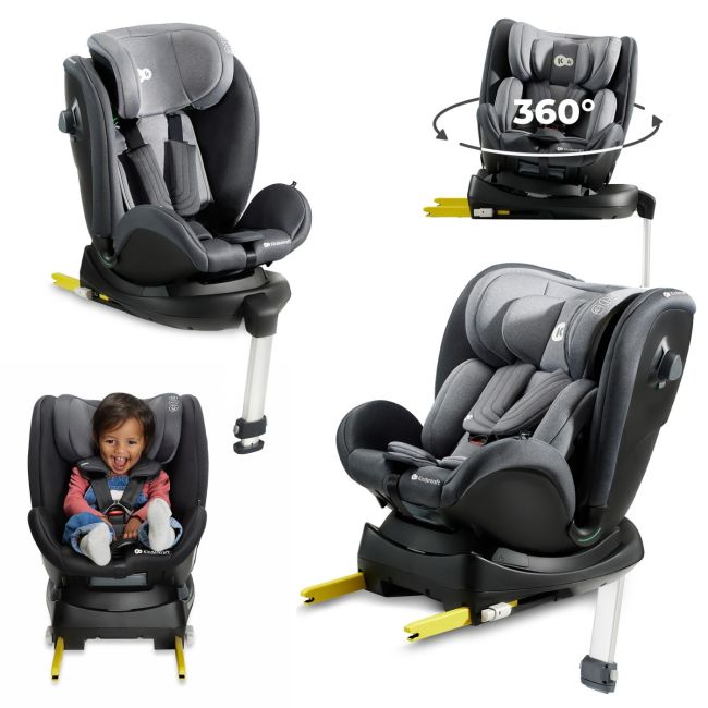 SCAUN AUTO I-SIZE, 40-125 CM, KINDERKRAFT XRIDER, GREY VIVKCXRID00GRY0000