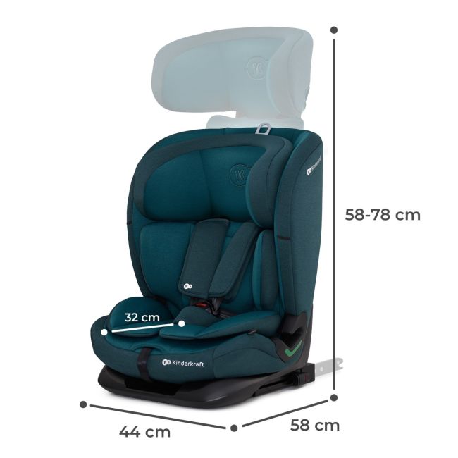 SCAUN AUTO I-SIZE, 76-150 CM, KINDERKRAFT ONETO 3, ISOFIX, HARBOR BLUE VIVKCONE300BLU0000