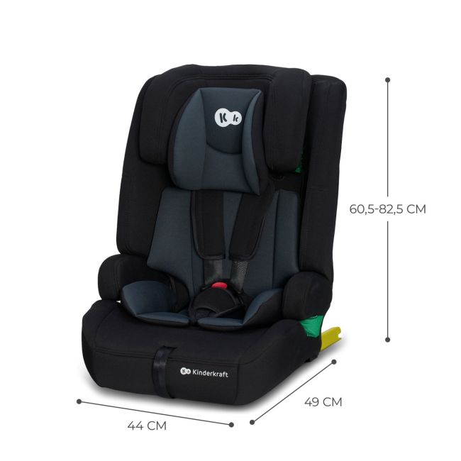 SCAUN AUTO I-SIZE, 76-150 CM, KINDERKRAFT SAFETY FIX 2, BLACK VIVKCSAFI02BLK0000