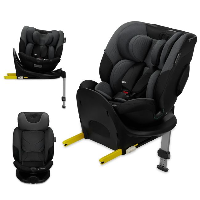 SCAUN AUTO KINDERKRAFT I-FIX, I-SIZE 40-150 CM, GRAPHITE BLACK VIVKCIFIX00BLK0000