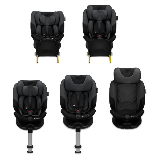 SCAUN AUTO KINDERKRAFT I-FIX, I-SIZE 40-150 CM, GRAPHITE BLACK VIVKCIFIX00BLK0000