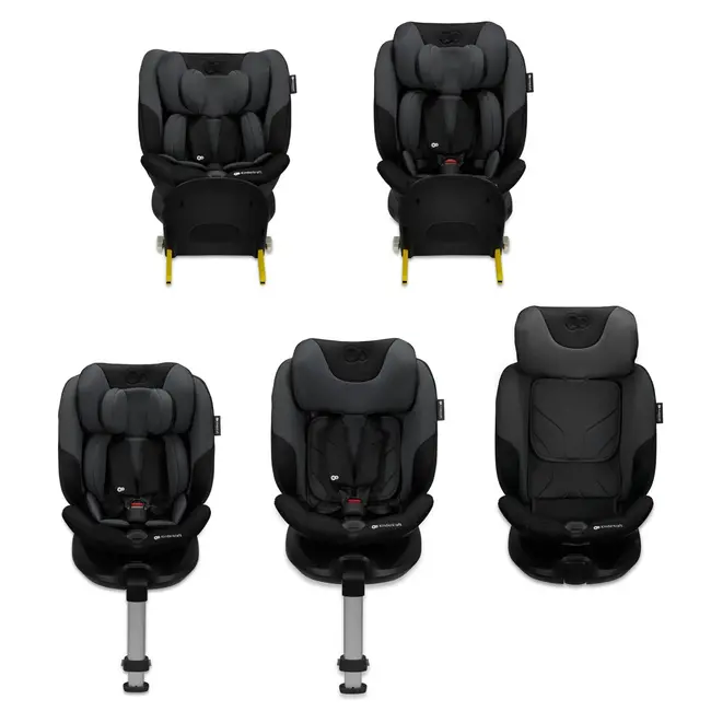 SCAUN AUTO KINDERKRAFT I-FIX, I-SIZE 40-150 CM, GRAPHITE BLACK VIVKCIFIX00BLK0000