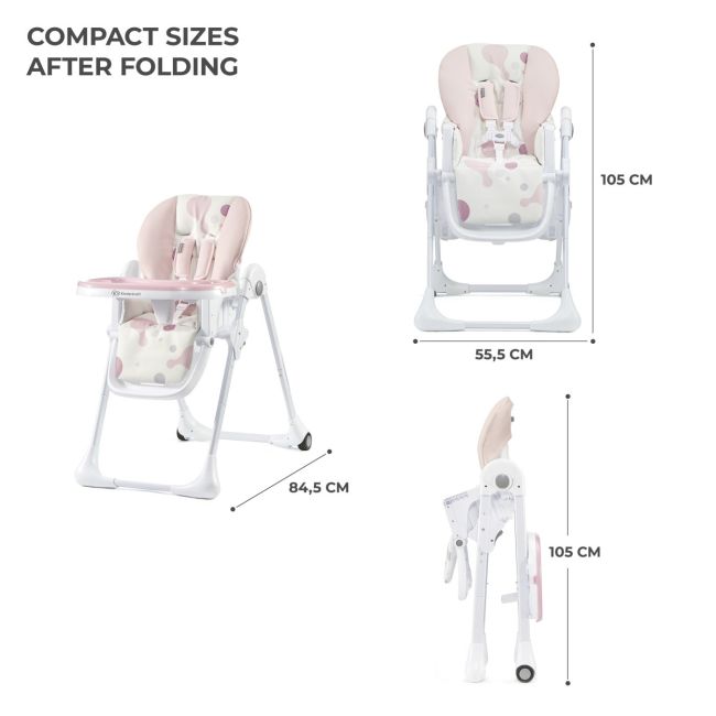 SCAUN DE MASA KINDERKRAFT YUMMY PLIABIL, PINK VIVKKKYUMMPNK0000