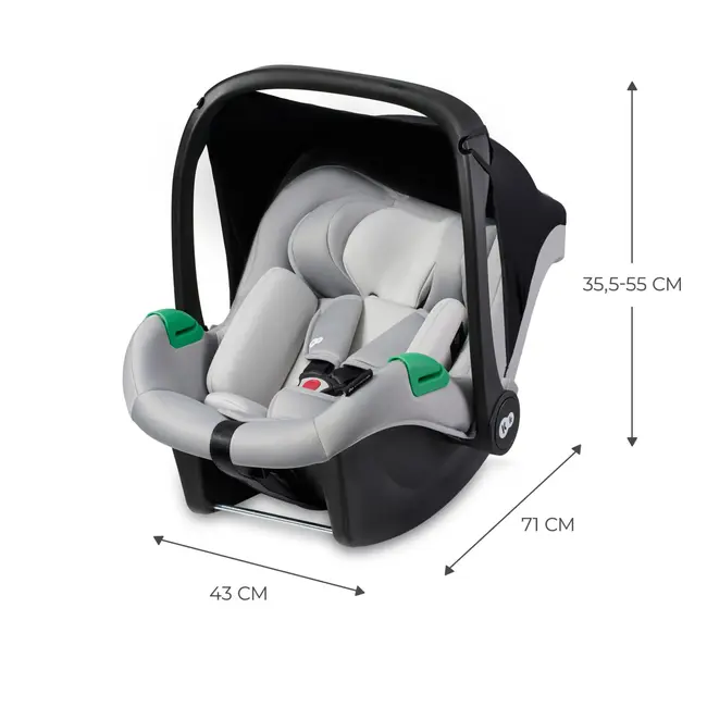 SCOICA AUTO I-SIZE, 40-75 CM, KINDERKRAFT MINK PRO, GREY VIVKCMINKPRGRY0000