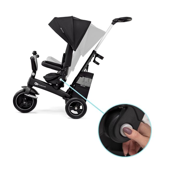 TRICICLETA KINDERKRAFT EASYTWIST, BLACK VIVKREASY00BLK0000