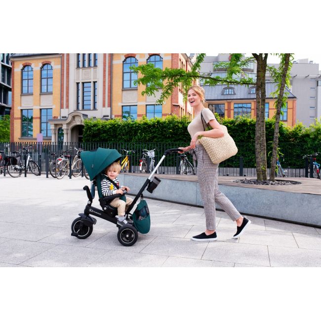 TRICICLETA KINDERKRAFT EASYTWIST, MIDNIGHT GREEN VIVKKRETWIGRE0000
