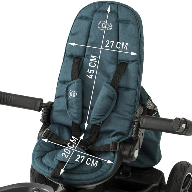 TRICICLETA KINDERKRAFT EASYTWIST, MIDNIGHT GREEN VIVKKRETWIGRE0000