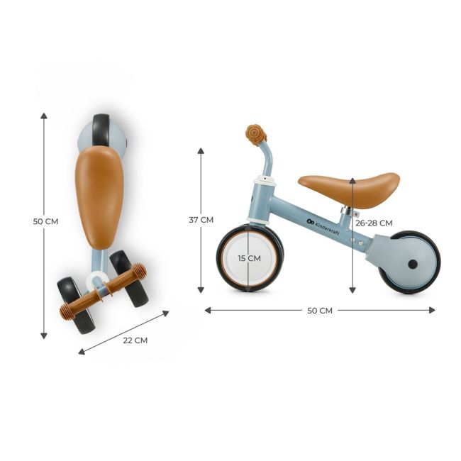 BICICLETA ECHILIBRU KINDERKRAFT CUTIE LIGHT BLUE VIVKRCUTI00BLU0000