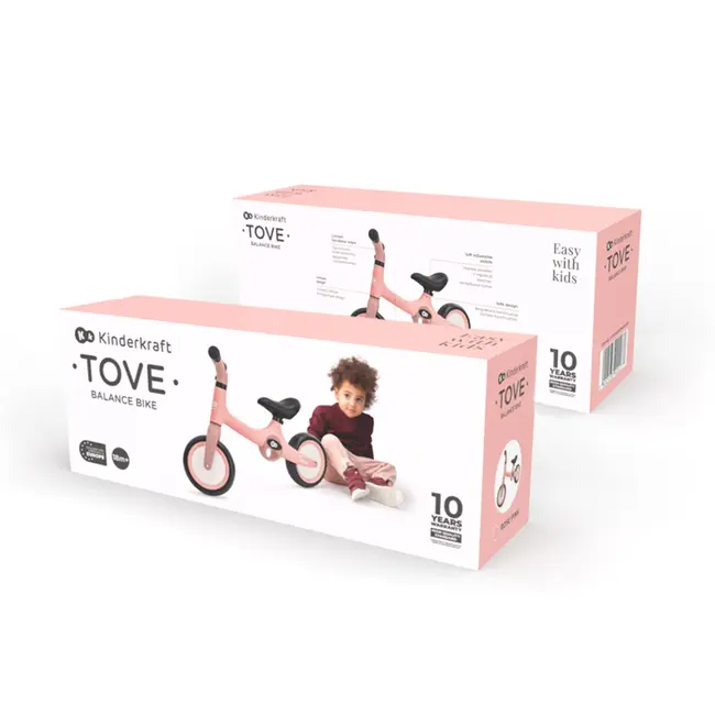 BICICLETA FARA PEDALE KINDERKRAFT TOVE, ROZ VIVKRTOVE00PNK0000