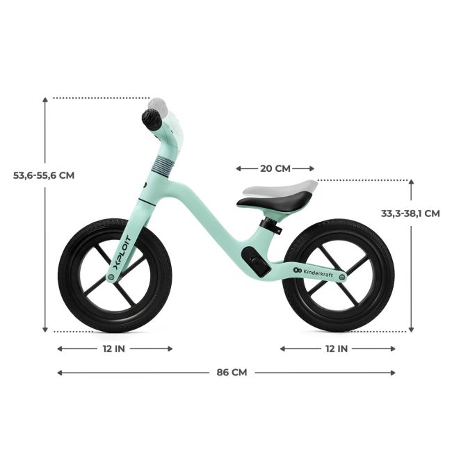BICICLETA FARA PEDALE KINDERKRAFT XPLOIT, TURCOISE VIVKRXPLO00TRQ0000