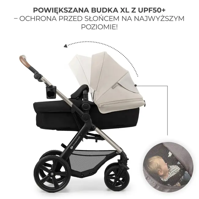CARUCIOR 3 IN 1 KINDERKRAFT MOOV 2, MOONLIGHT GREY VIVKSMOOV02GRYEV00