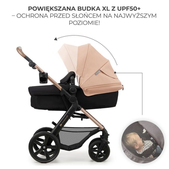 CARUCIOR 3 IN 1 KINDERKRAFT MOOV 2, SAND BEIGE VIVKSMOOV02BEGEV00