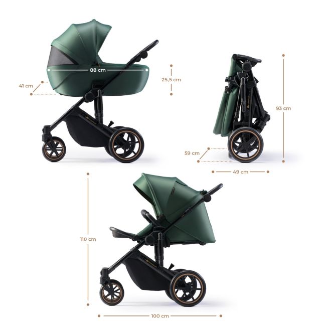 CARUCIOR 3 IN 1 KINDERKRAFT PRIME 2 3IN1 MINK PRO GREEN VIVKSPRIM02GRE300I