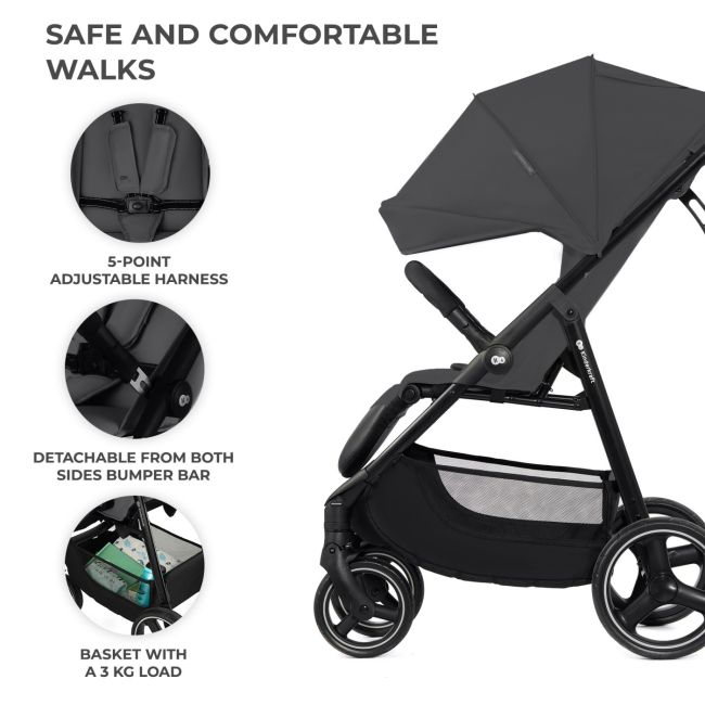 CARUCIOR SPORT KINDERKRAFT TRIG3 GRANITE GREY VIVKSTRIG03GRY0000