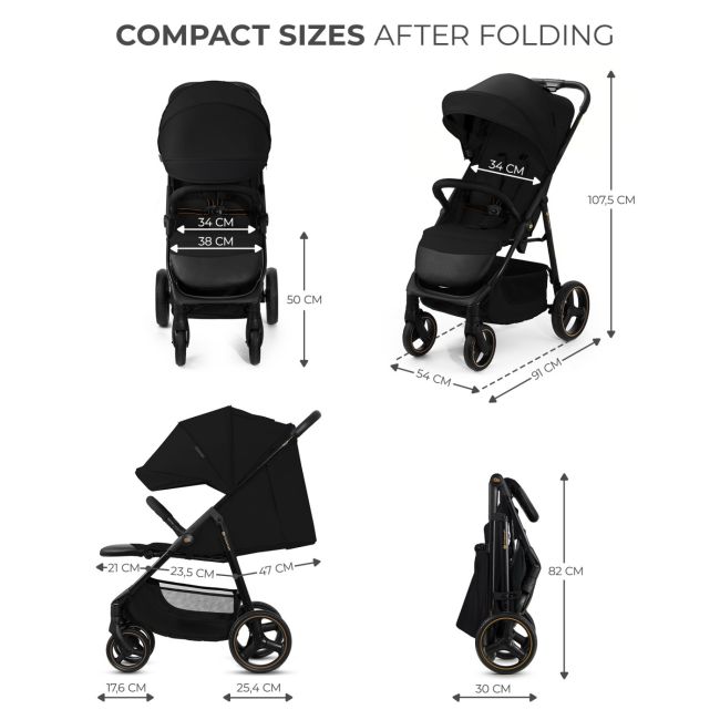 CARUCIOR SPORT KINDERKRAFT TRIG3 ONYX BLACK VIVKSTRIG03BLK0000