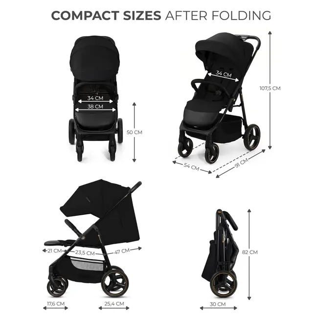 CARUCIOR SPORT KINDERKRAFT TRIG3 ONYX BLACK VIVKSTRIG03BLK0000