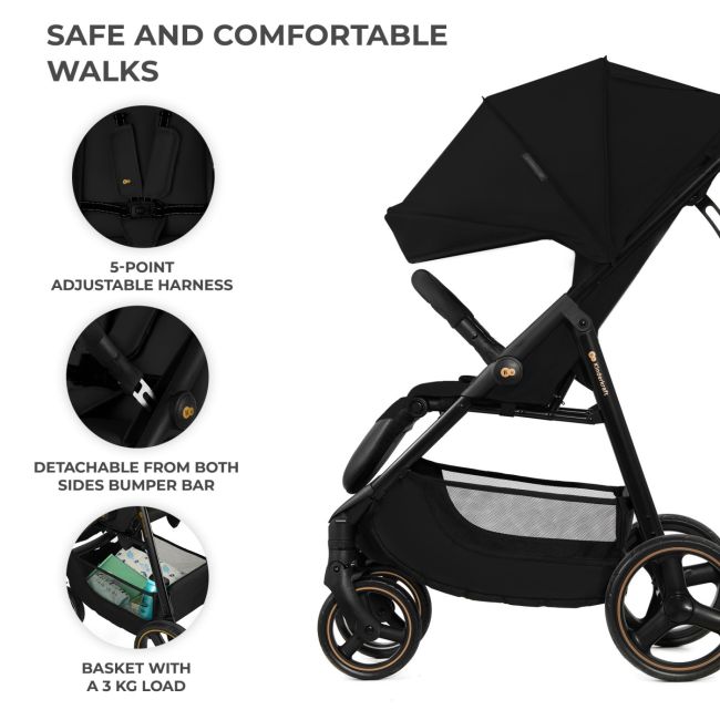 CARUCIOR SPORT KINDERKRAFT TRIG3 ONYX BLACK VIVKSTRIG03BLK0000