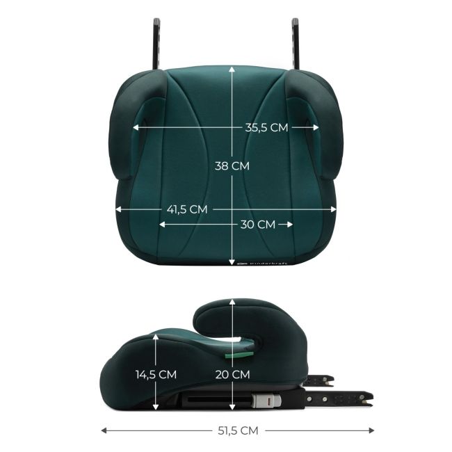 INALTATOR AUTO KINDERKRAFT BOOST, I-SIZE 135-150 CM, GREEN VIVKCIBOO00GRE0000