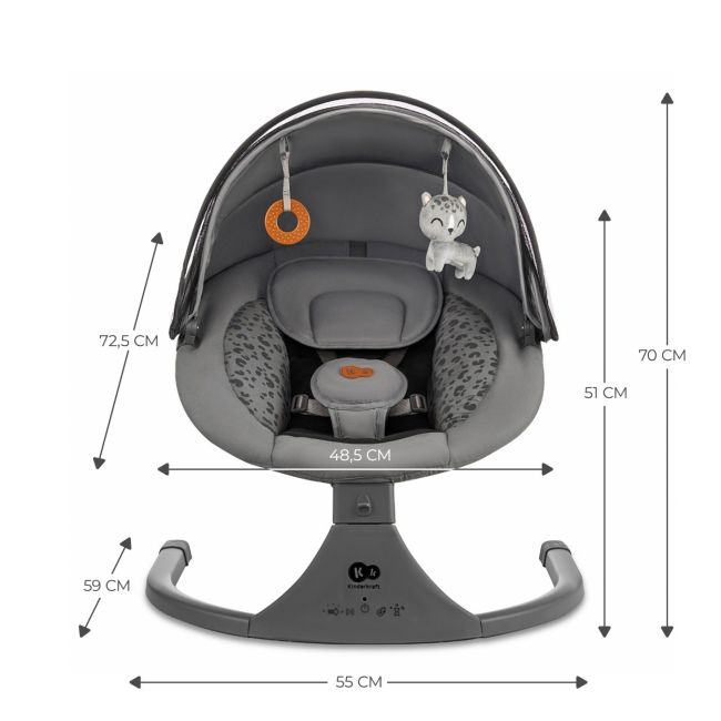 LEAGAN ELECTRIC KINDERKRAFT LUMI 2, DARK GREY VIVKBLUMI02DGR0000