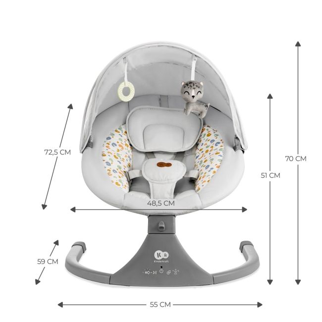 LEAGAN ELECTRIC KINDERKRAFT LUMI 2, LIGHT GREY VIVKBLUMI02LGR0000