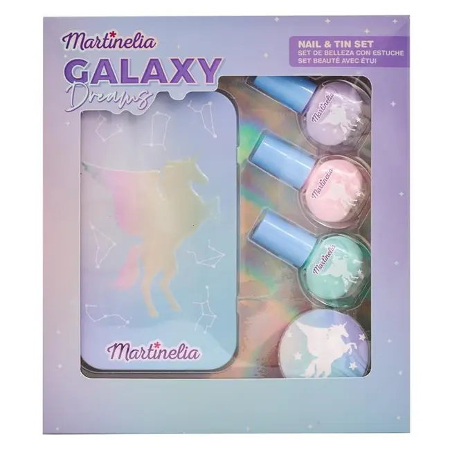 MARTINELIA GALAXY DREAMS SET 3 LACURI DE UNGHII SI CUTIE DE DEPOZITARE VIVMar24157