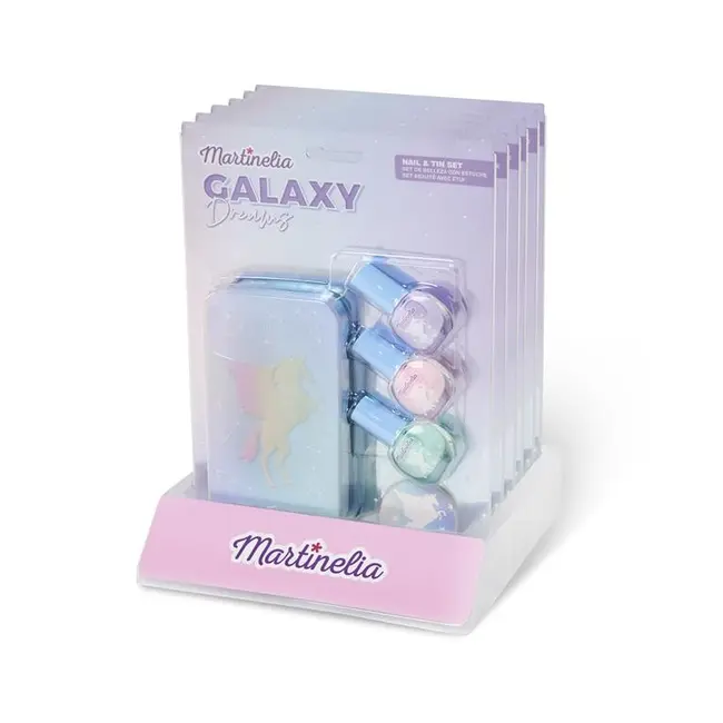 MARTINELIA GALAXY DREAMS SET 3 LACURI DE UNGHII SI CUTIE DE DEPOZITARE VIVMar24157