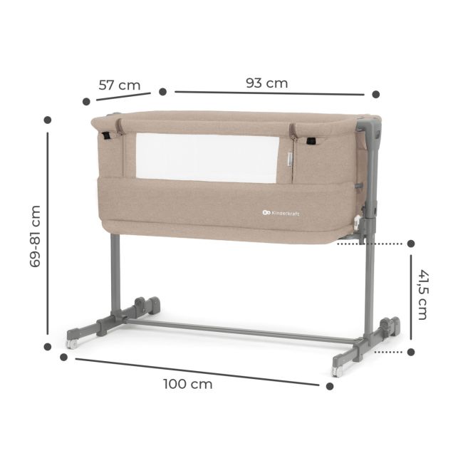 PATUT CO-SLEEPER KINDERKRAFT NESTE GROW, BEJ VIVKCNEGR00BEG0000