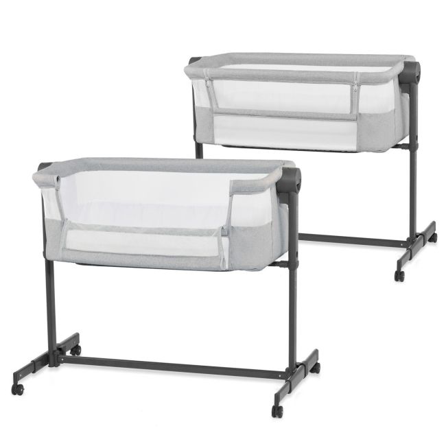 PATUT CO-SLEEPER KINDERKRAFT NESTE UP 2, GRI DESCHIS VIVKLNEUP02LGR0000