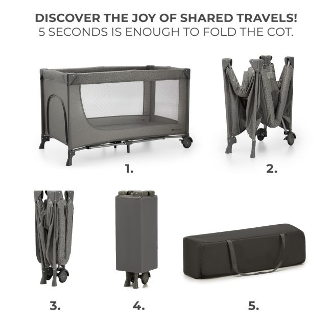 PATUT TRAVEL KINDERKRAFT JOY2, FARA ACCESORII, DARK GREY VIVKLJOY02DGR00000
