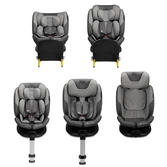 SCAUN AUTO KINDERKRAFT I-FIX, I-SIZE 40-150 CM, COOL GREY VIVKCIFIX00GRY0000