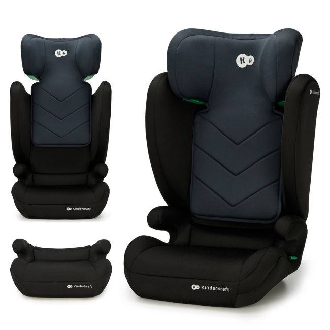 SCAUN AUTO KINDERKRAFT I-SPARK, I-SIZE 100-150 CM, BLACK VIVKCISPA00BLK0000