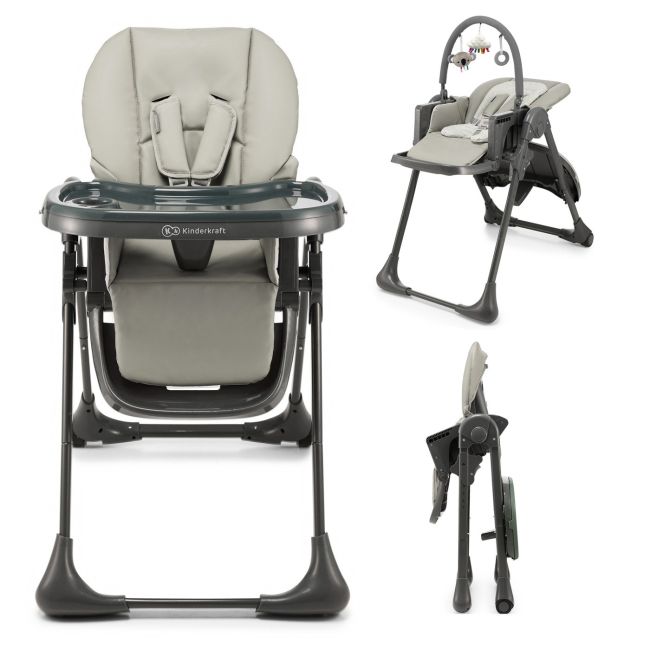 SCAUN DE MASA KINDERKRAFT TUMMIE, PLIABIL, GREY VIVKHTUMM00GRY0000