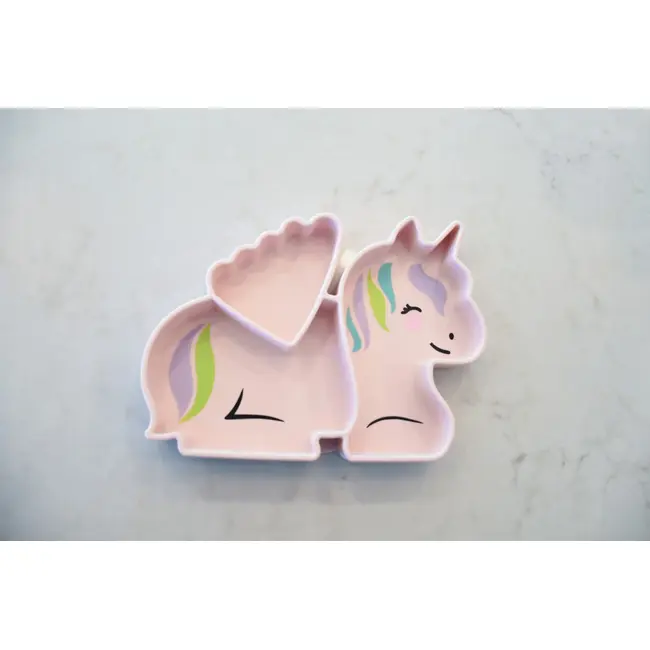 FARFURIE COMPARTIMENTATA DIN SILICON CU VENTUZA, MELII, UNICORN VIVML17300