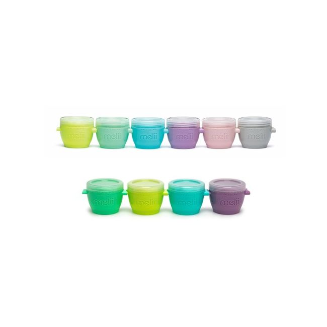 SET 10 RECIPIENTE SNAP&GO, MELII, 6*59 ML + 4*118 ML VIVML11090