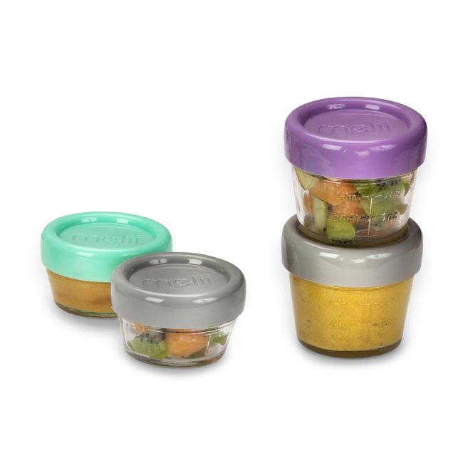 SET 12 RECIPIENT STICLA PENTRU HRANA BEBE, MELII, 6*59 ML + 6*118 ML VIVML16900