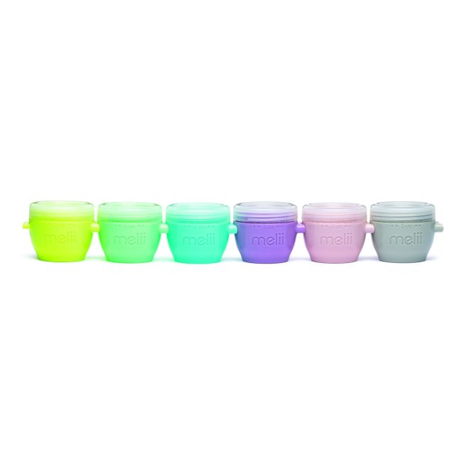 SET 6 RECIPIENTE SILICON SNAP&GO, MELII, 59 ML VIVML11000