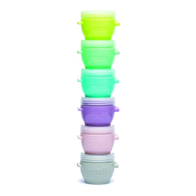 SET 6 RECIPIENTE SILICON SNAP&GO, MELII, 59 ML VIVML11000
