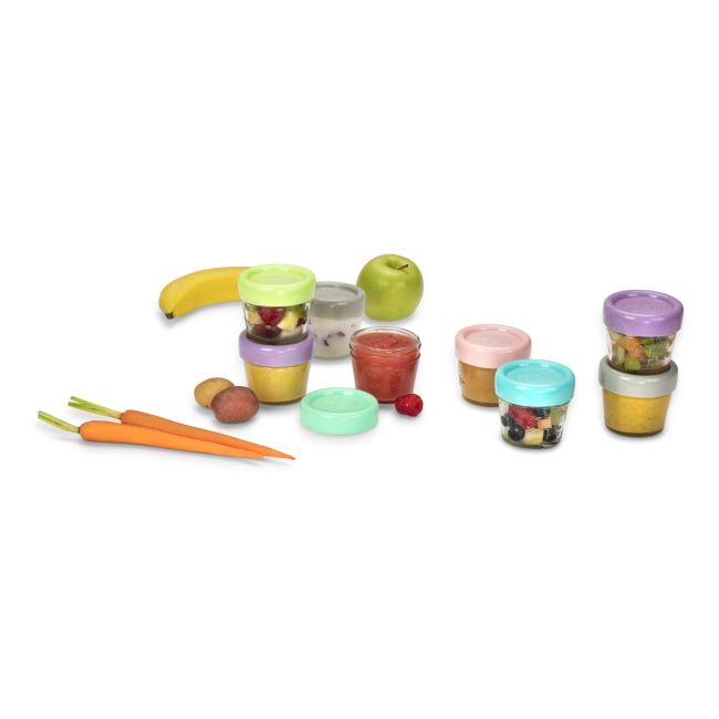 SET 6 RECIPIENTE STICLA PENTRU HRANA BEBE, MELII, 118 ML VIVML16600