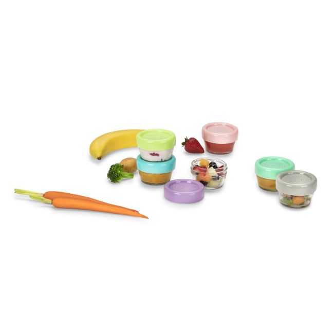 SET 6 RECIPIENTE STICLA PENTRU HRANA BEBE, MELII, 59 ML VIVML16500