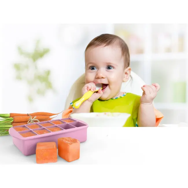 RECIPIENT REFRIGERARE HRANA BEBE, MELII, ROZ 59 ML X 10 CUB VIVML11410
